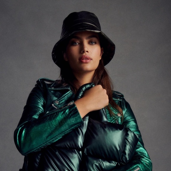 Anthropologie Pink Puffer Bucket Hat - Picture 4 of 4